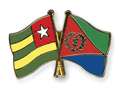 Fahnen Pins Togo Eritrea