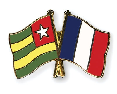Fahnen Pins Togo Frankreich