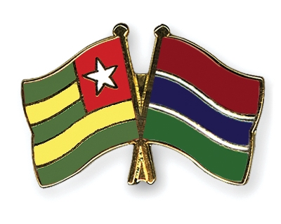 Fahnen Pins Togo Gambia