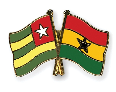 Fahnen Pins Togo Ghana