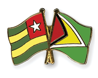 Fahnen Pins Togo Guyana
