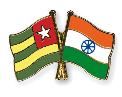 Fahnen Pins Togo Indien