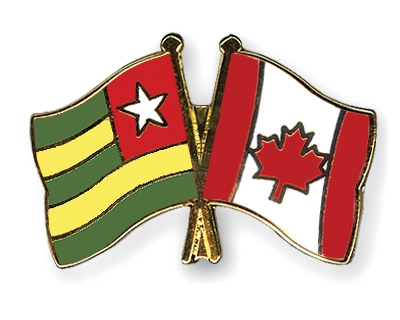 Fahnen Pins Togo Kanada