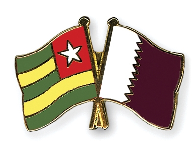 Fahnen Pins Togo Katar