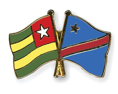 Fahnen Pins Togo Kongo-Demokratische-Republik