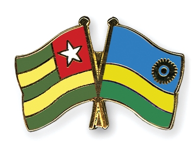 Fahnen Pins Togo Ruanda