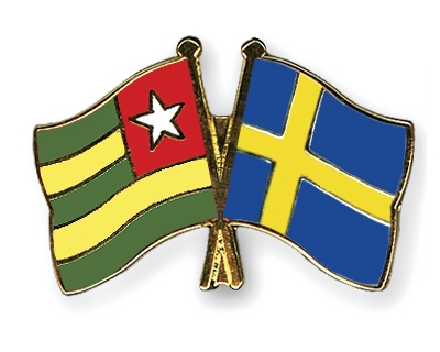 Fahnen Pins Togo Schweden