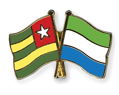 Fahnen Pins Togo Sierra-Leone