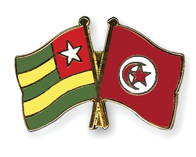 Fahnen Pins Togo Tunesien