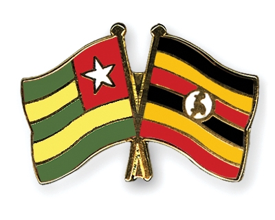 Fahnen Pins Togo Uganda