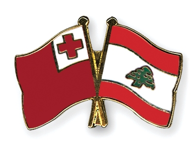 Fahnen Pins Tonga Libanon