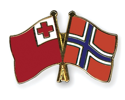 Fahnen Pins Tonga Norwegen