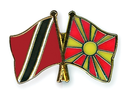 Fahnen Pins Trinidad-und-Tobago Mazedonien