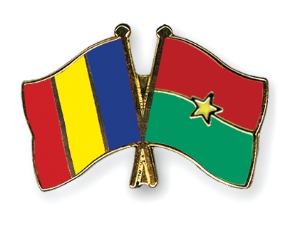 Fahnen Pins Tschad Burkina-Faso