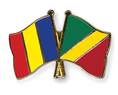 Fahnen Pins Tschad Kongo-Republik