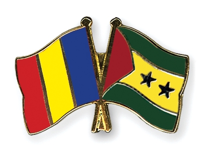 Fahnen Pins Tschad Sao-Tome-und-Principe
