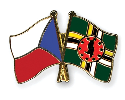 Fahnen Pins Tschechische-Republik Dominica