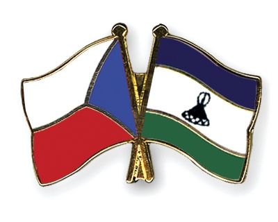 Fahnen Pins Tschechische-Republik Lesotho