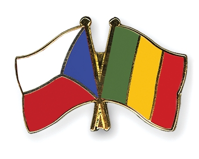 Fahnen Pins Tschechische-Republik Mali