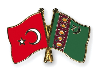Fahnen Pins Trkei Turkmenistan