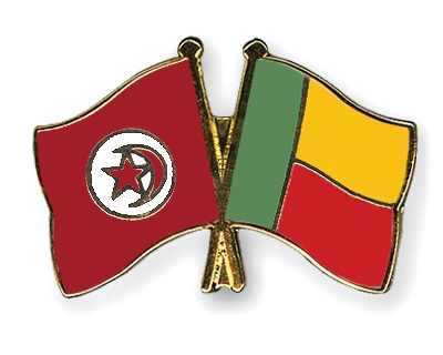 Fahnen Pins Tunesien Benin