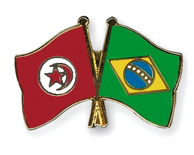 Fahnen Pins Tunesien Brasilien