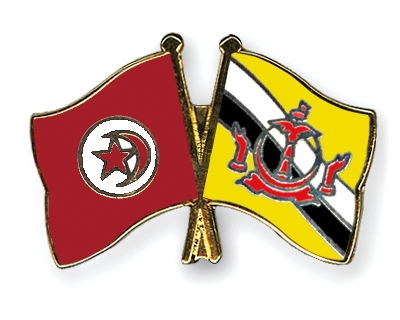 Fahnen Pins Tunesien Brunei-Darussalam