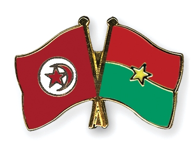 Fahnen Pins Tunesien Burkina-Faso