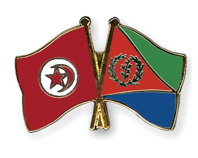 Fahnen Pins Tunesien Eritrea