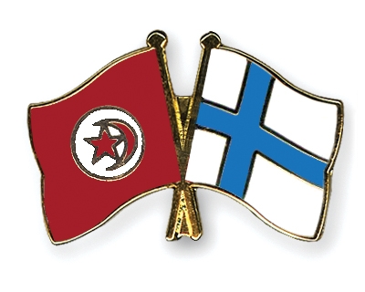 Fahnen Pins Tunesien Finnland