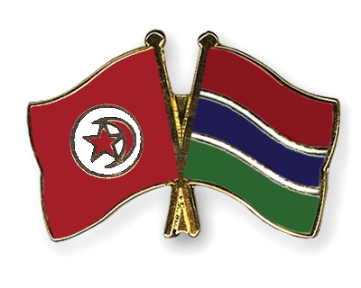 Fahnen Pins Tunesien Gambia