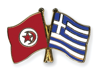 Fahnen Pins Tunesien Griechenland