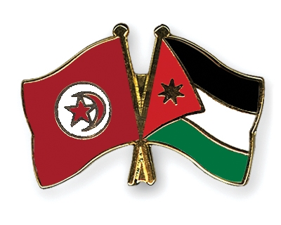 Fahnen Pins Tunesien Jordanien