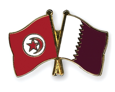 Fahnen Pins Tunesien Katar