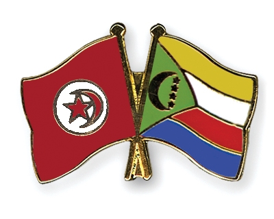 Fahnen Pins Tunesien Komoren