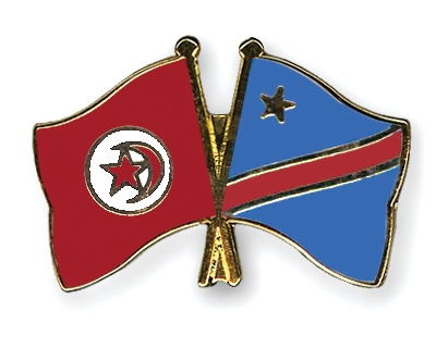 Fahnen Pins Tunesien Kongo-Demokratische-Republik