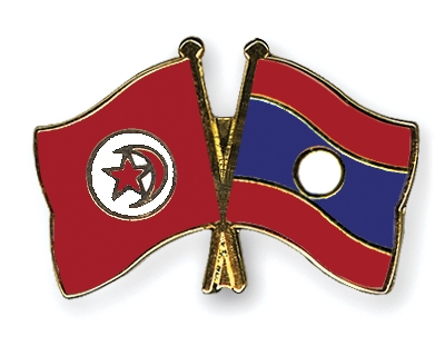 Fahnen Pins Tunesien Laos