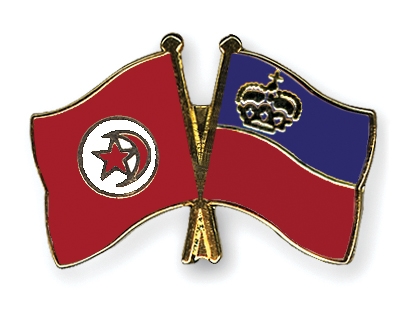 Fahnen Pins Tunesien Liechtenstein