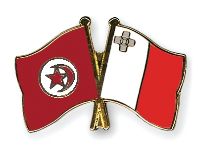 Fahnen Pins Tunesien Malta