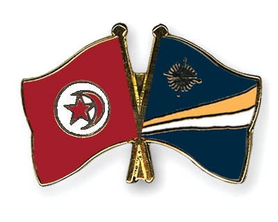Fahnen Pins Tunesien Marshallinseln