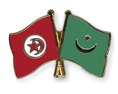 Fahnen Pins Tunesien Mauretanien