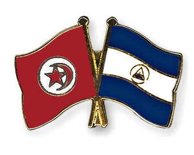 Fahnen Pins Tunesien Nicaragua
