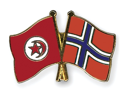 Fahnen Pins Tunesien Norwegen