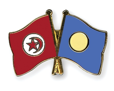 Fahnen Pins Tunesien Palau