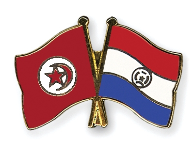 Fahnen Pins Tunesien Paraguay