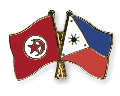 Fahnen Pins Tunesien Philippinen