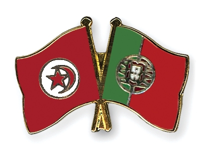 Fahnen Pins Tunesien Portugal