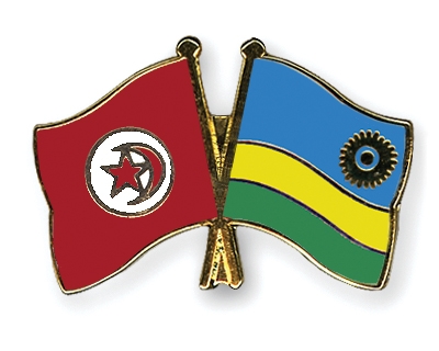 Fahnen Pins Tunesien Ruanda