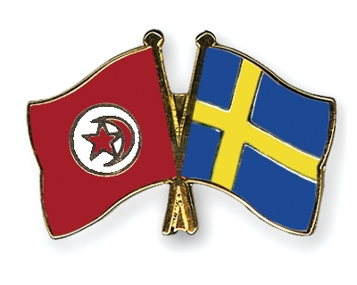 Fahnen Pins Tunesien Schweden