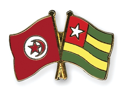 Fahnen Pins Tunesien Togo
